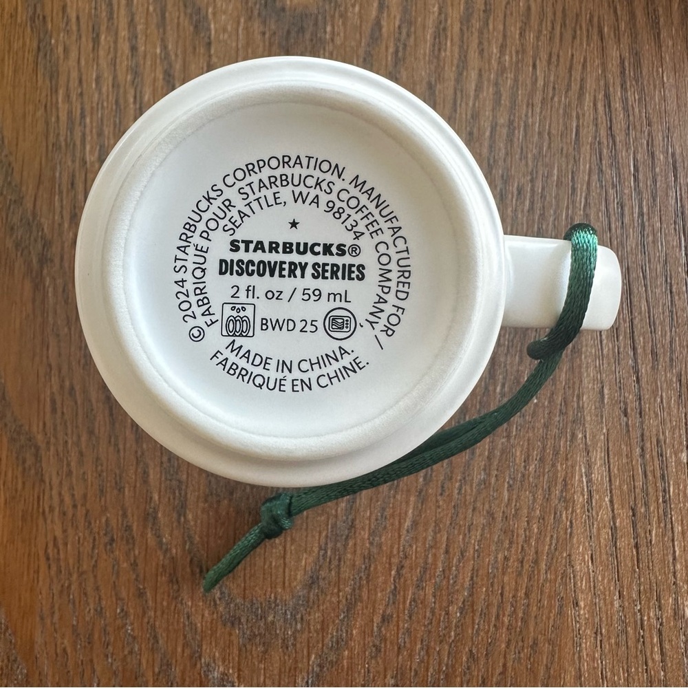 NWT Starbucks New York State Mini Ceramic Ornament Mug Discovery Series 2oz - Picture 4 of 7